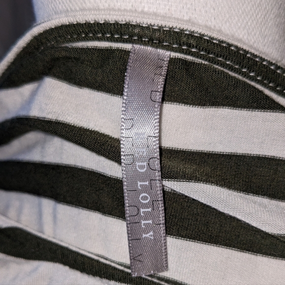 Red Lolly Green/White Striped Maxi Dress S please read measurements. - Picture 7 of 13